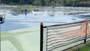 Resurfacing project begins at Augspurger CourtsSturgis Public Schools receives $34K USTA grant toward cost